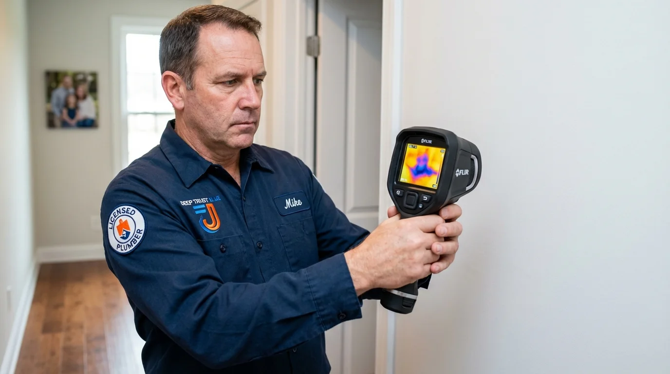 Thermal imaging leak detection by Johns Plumbing LLC in Walkerton